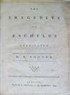 AESCHYLUS. The Tragedies . . . Translated By R[obert] Potter.  1777